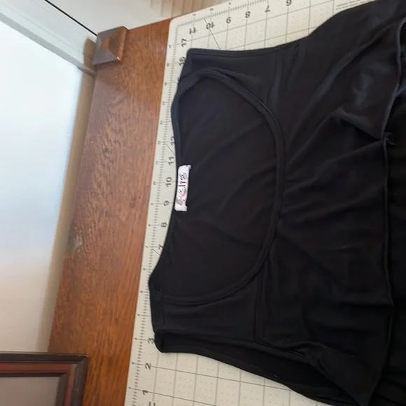 Black rayon flapper style dress - Picture 4 of 5